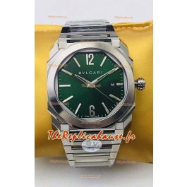 Montre Bvlgari Octo Roma Edition 1:1 Réplique Miroir dans un boîtier en acier 904L - Cadran vert 