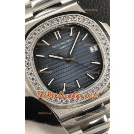 Patek Philippe Nautilus 5713/1G 904L Acier 2023 Miroir Actualisé Réplique Montres - Cadran Bleu