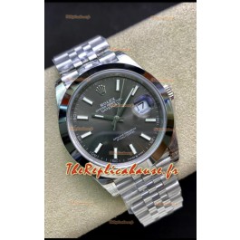 Réplique de Montre Rolex Datejust 126300 41MM Cal.3135 Suisse 1:1 Miroir en 904L Cadran Gris