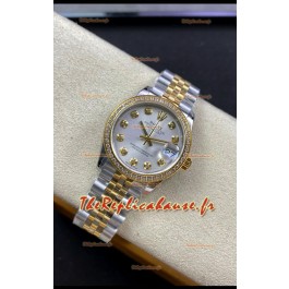 Rolex Datejust 278383 31MM Réplique Suisse en Acier 904L Or Jaune 2 Tons Cadran Perle Réplique Miroir 1:1