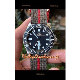 Tudor Pelagos FXD 904L Acier inoxydable Montre réplique 1:1 avec bracelet Nato 