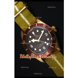 Montre Replica Suisse Tudor Heritage Bay en Bronze avec Bracelet Nato