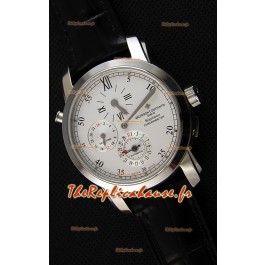 Vacheron Constantin Malte Dual Time Regulator Acier Montre Réplique Suisse 