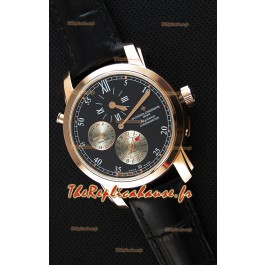 Vacheron Constantin Malte Dual Time Regulator Or Rose Montre Réplique Suisse 