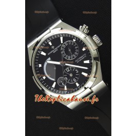 Vacheron Constantin Overseas Dual Time cadran noir Montre Réplique Suisse 