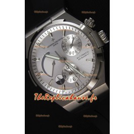 Vacheron Constantin Overseas Dual Time Acier Cadran Blanc Montre Réplique Suisse 