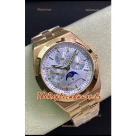 Vacheron Constantin Overseas Quantième Perpétuel Réplique, Cadran en acier ultra-mince Boîtier en or rose