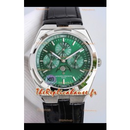 Vacheron Constantin Overseas Quantième Perpétuel Cadran Vert Ultra Fin avec Bracelet Cuir 