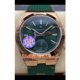 Vacheron Constantin Overseas Dual Time Or Rose Réplique Montre Suisse 1:1 avec cadran vert
