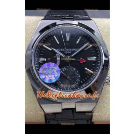 Vacheron Constantin Overseas Dual Time Acier inoxydable Réplique suisse 1:1 Cadran noir