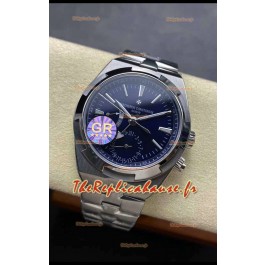 Vacheron Constantin Overseas Dual Time Acier inoxydable Réplique suisse 1:1 Cadran Bleu