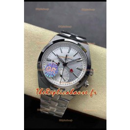 Vacheron Constantin Overseas Dual Time Acier inoxydable Réplique de Montre Suisse 1:1 Cadran Acier