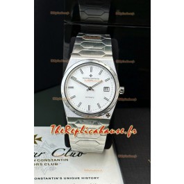 Vacheron Constantin Historiques 222 Super Clone Montre 37MM en acier avec cadran blanc 