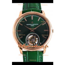 Vacheron Constantin Traditionelle Suisse Tourbillon Or Rose Montre réplique 1:1 miroir
