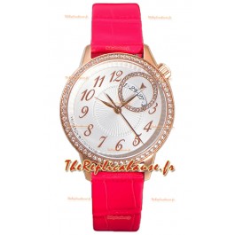 Vacheron Constantin Egerie Muse Boîtier Or Rose Cadran Blanc Réplique Suisse