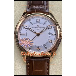 Vacheron Constantin Fiftysix Edition Or Rose Acier Réplique 1:1 Cadran Blanc 