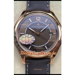 Vacheron Constantin Fiftysix Edition Or Rose Acier Réplique 1:1 Cadran Brun