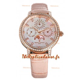 Vacheron Constantin Traditionelle Quantième Perpétuel Or Rose Ultra Fin Réplique Suisse 