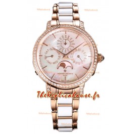 Vacheron Constantin Traditionelle Quantième Perpétuel Or Rose Ultra Fin Réplique Suisse 