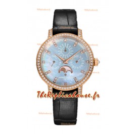 Vacheron Constantin Traditionelle Quantième Perpétuel Or Rose Ultra Fin Réplique Suisse 
