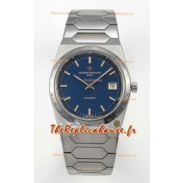 Vacheron Constantin Historiques 222 Super Clone 37MM boîtier en acier montre dans un cadran bleu