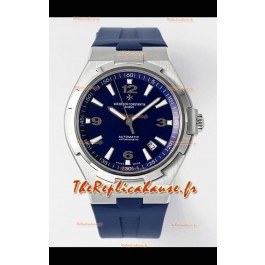 Vacheron Constantin Overseas Montre Réplique Suisse 1:1 Mirror en Acier Cadran Bleu - Bracelet Caoutchouc
