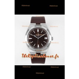 Vacheron Constantin Overseas Montre réplique miroir suisse 1:1 cadran marron - bracelet caoutchouc