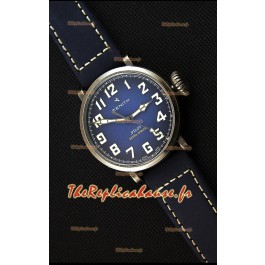 Montre Zenith Pilot Type 20 Extra 40 mm Cadran bleu Spécial Répliquée à l’identique 1:1