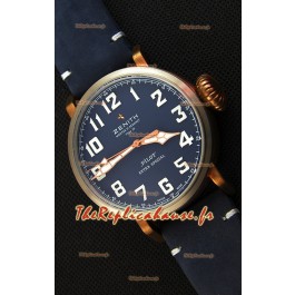 Zenith Pilot Type 20 Extra Special Vintage Style cadran bleu 1:1 Montre Réplique Suisse Miroir 