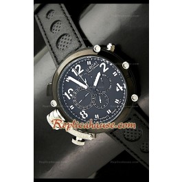 U-Boat Flightdeck Rattrapante Japanese automatic Montre avec Boîtier de PVD