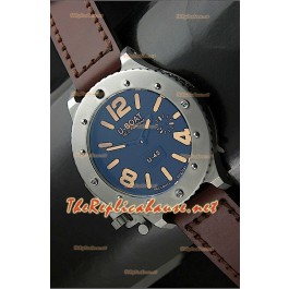 U Boat U-42 Diver Staenless l'acier Montre Suisse - Orange Markers