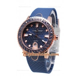 Ulysse Narden Lady Diver Montre De Replique en Or 