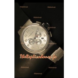 Chronographe Ulysse Nardin Marine avec cadran à chiffres arabes en acier inoyxdable - Réplique miroir 1:1