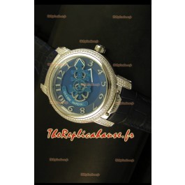 Montre japonaise Ulysse Nardin Dual Escapement avec cadran bleu et noir