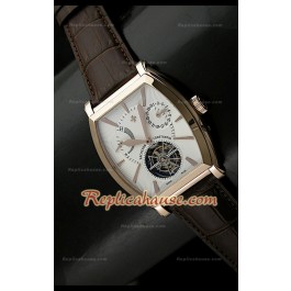 Vacheron Constantin Power Reserve Tourbillon Swiss Montre Or Rose