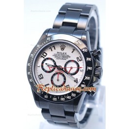 Rolex Daytona Cosmograph Project X Design Black Out Edition Cadran Blanc