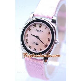 Rolex Cellini Cestello Femmes Swiss Montre Toute Rose Romaine