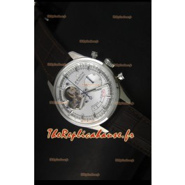 Réplique de montre Zenith El Primero Chronomaster 42mm de réserve de puissance et remontage manuel avec cadran argenté