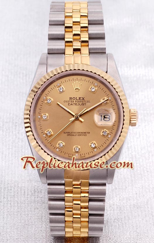 Rolex Replique DateJust Montre - Two Tone