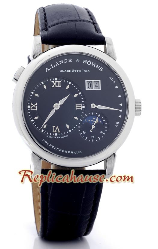 A. Lange & Sohne Lange 1 MoonPhase Leather Montre