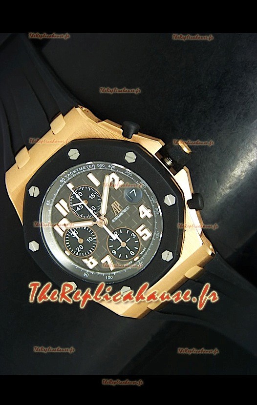 Audemars Piguet Royal Oak Offshore Montre Suisse Or Rose REPRODUCTION EXACTE