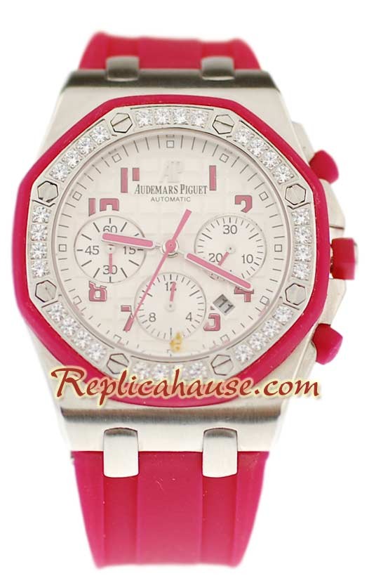 Audemars Piguet Royal Oak Offshore Montre with Suisse Diamonds Bezel