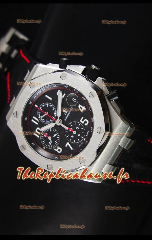Réplique de montre Royal Oak Offshore Thèmes Noir Ultimate Audemars Piguet en titane - Mouvement 3126