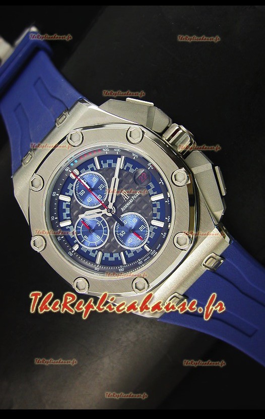 Montre Royal Oak Offshore Michael Schumacher Audemars Piguet avec mouvement à quartz - Bleue 