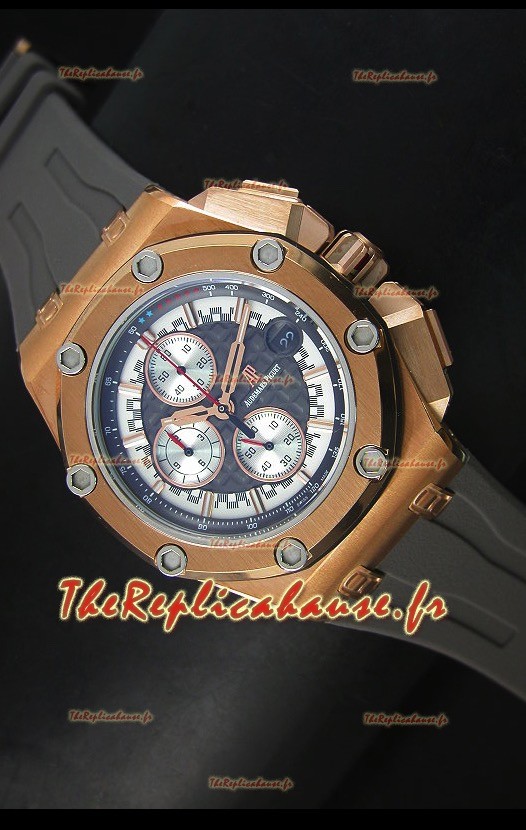 Montre Royal Oak Offshore Michael Schumacher Audemars Piguet avec mouvement à quartz - Or rose