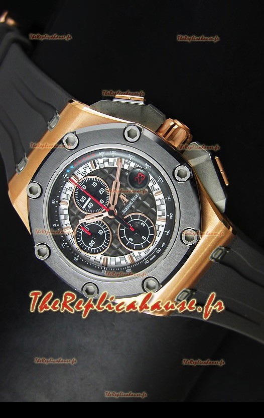 Réplique de montre Royal Oak Offshore Michael Schumacher en or rose Ultimate Audemars Piguet - Mouvement 3126