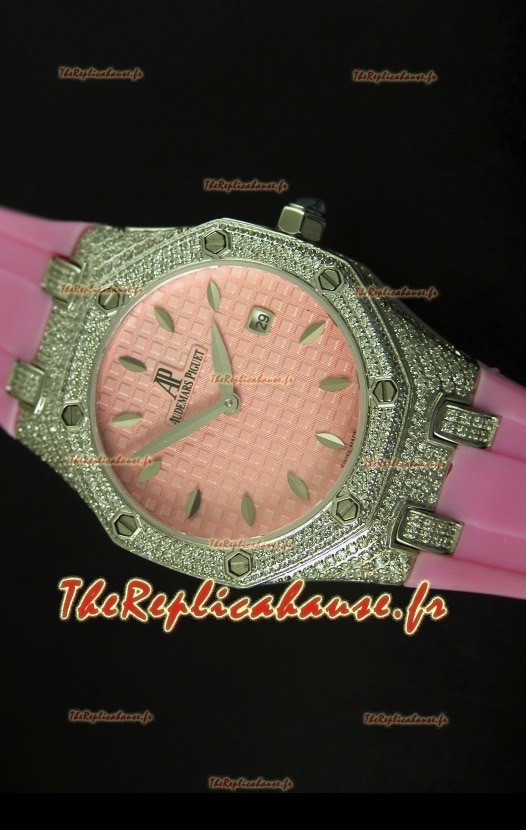 Montre Rotal Oak Audemars Piguet pour femmes rose 