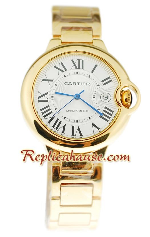 Ballon Blue De Cartier Yellow d' or Montre Replique