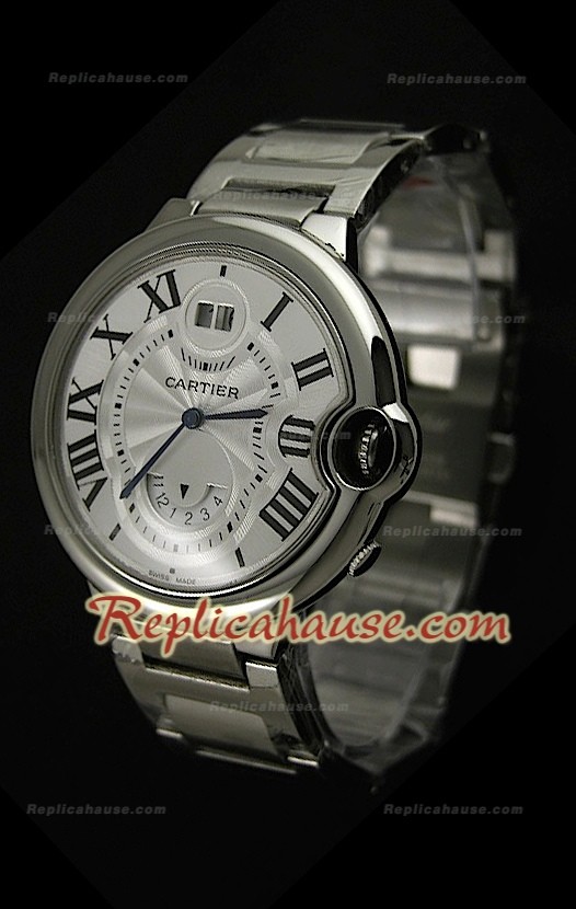 Mens Ballon De Bleu Cartier Montre Réplique en Acier - 43 mm