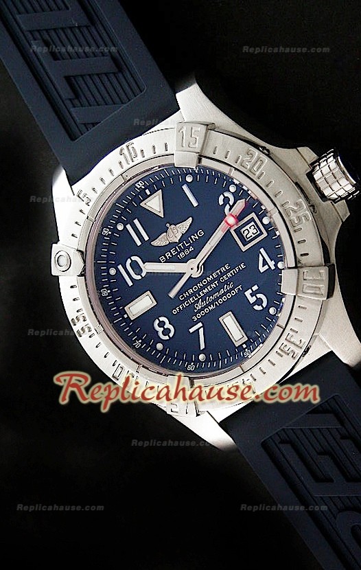 Breitling Seawolf Swiss Replica Montre 1:1 Mirror Copy 45 mm – Cadran Bleu Foncé 